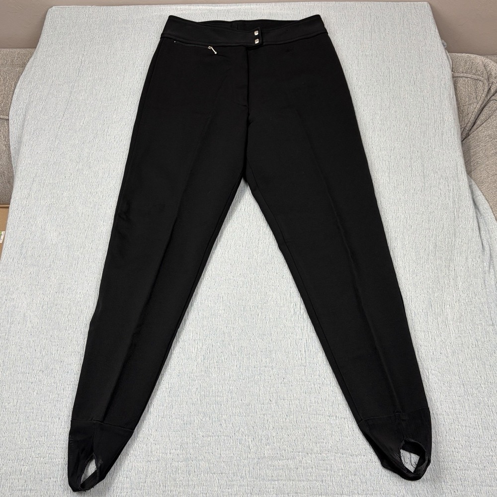 SCHOELLER Stirrup Pants Women's Size 10 Skifans Down Hill Racer Black
